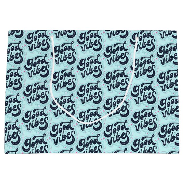 Bolsa De Regalo Grande Good Vibes Large Gift Bag (Anverso)