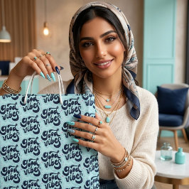 Bolsa De Regalo Grande Good Vibes Large Gift Bag