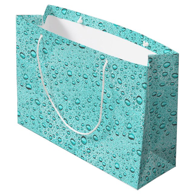 Bolsa De Regalo Grande Gotas acuáticas (Angulo reverso)