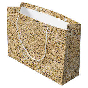 Bolsa De Regalo Grande Gotas de agua de oro