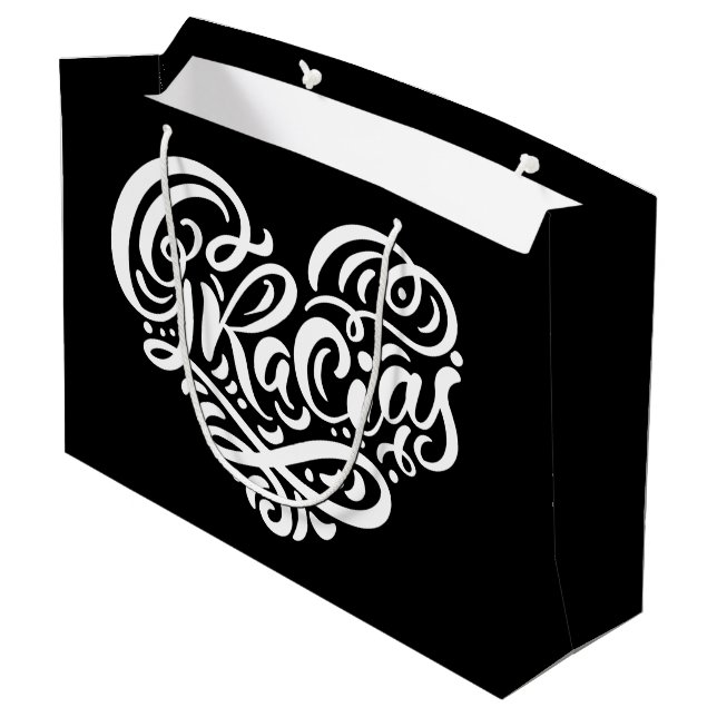 Bolsa De Regalo Grande Gracia | Gracias (Angulo reverso)