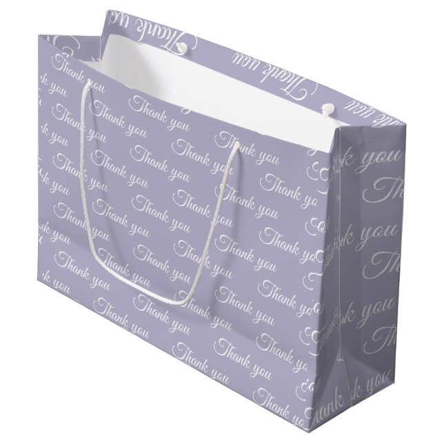 Bolsa De Regalo Grande Gracias Papel de ajuste (Angulo Anverso)