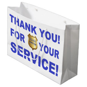Bolsa De Regalo Grande Gracias por su servicio