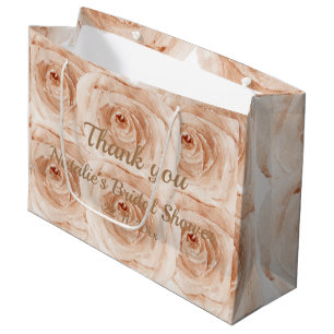 Bolsa De Regalo Grande Gracias por venir a l Elegant bridal ducha rosas