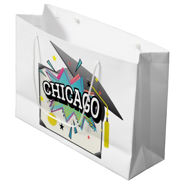 Bolsa De Regalo Grande Gradate de Chicago (Angulo Anverso)