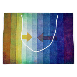 Bolsa De Regalo Grande Gradiente con flecha, Paul Klee