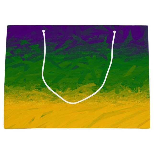 Bolsa De Regalo Grande Gradiente Mardi Gras (Anverso)