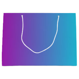 Bolsa De Regalo Grande Gradiente púrpura azul moderno
