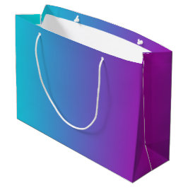 Bolsa De Regalo Grande Gradiente púrpura azul moderno
