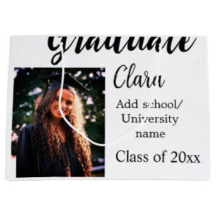 Bolsa De Regalo Grande Graduación añadir clase de nombre de 20xx congrats