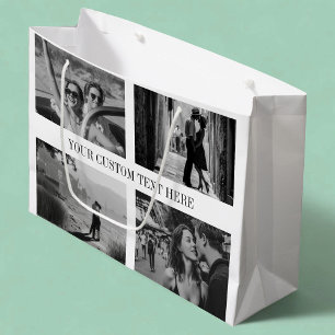 Bolsa De Regalo Grande Graduación de Boda de fotografía, texto y color pe