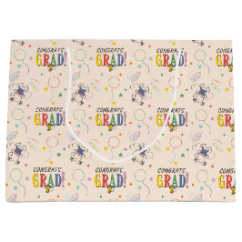Bolsa De Regalo Grande Graduación de Peanuts Snoopy Woodstock