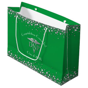Bolsa De Regalo Grande Graduación de Práctica de Enfermería Doctoral Verd
