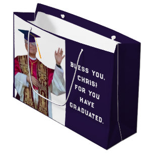 Bolsa De Regalo Grande Graduación divertida de la escuela católica