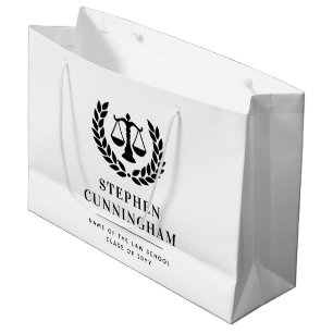 Bolsa De Regalo Grande Graduación personalizada en la Facultad de Derecho