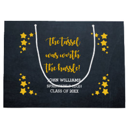 Bolsa De Regalo Grande Graduación personalizada Gold Star