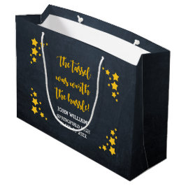 Bolsa De Regalo Grande Graduación personalizada Gold Star