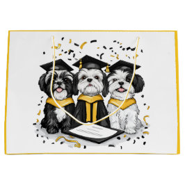 Bolsa De Regalo Grande Graduación Shih Tzu Dogs