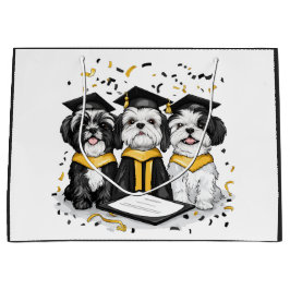 Bolsa De Regalo Grande Graduación Shih Tzu Dogs