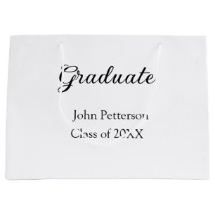 Bolsa De Regalo Grande Graduado de 20XX graduación mínima simple