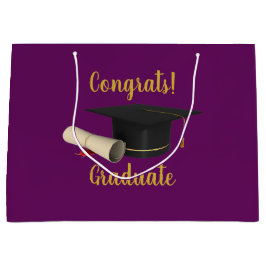 Bolsa De Regalo Grande Graduado de Graduación y Diploma
