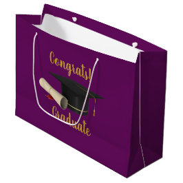 Bolsa De Regalo Grande Graduado de Graduación y Diploma