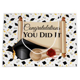 Bolsa De Regalo Grande Graduate Felicitaciones Lo Hiciste