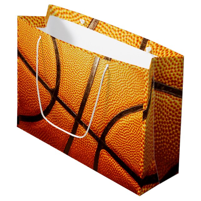 Bolsa De Regalo Grande Gran Naranja Pimply Basketball, (Angulo Anverso)