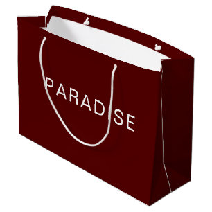 Bolsa de regalo grande granate con texto personali