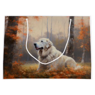 Bolsa De Regalo Grande Grandes Pirineos en Otoño Hojas Caídas Inspiran