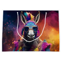 Bolsa De Regalo Grande Grasas azules de burro