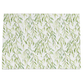 Bolsa De Regalo Grande Green Leaves Bridal Shower