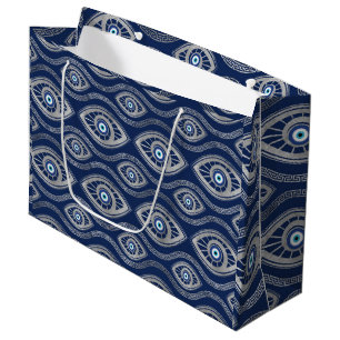 Bolsa De Regalo Grande Griego Mati Mataki - modelo de mal de ojo de
