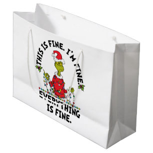 Bolsa De Regalo Grande Grinch Todo está bien
