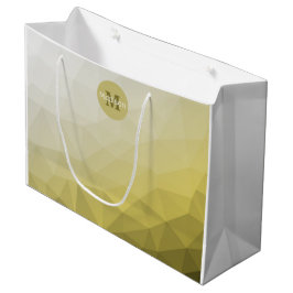 Bolsa De Regalo Grande Gris Amarillo de malla fresca Modelo Monográfico