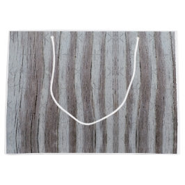 Bolsa De Regalo Grande Gris gris gris de la madera del granero