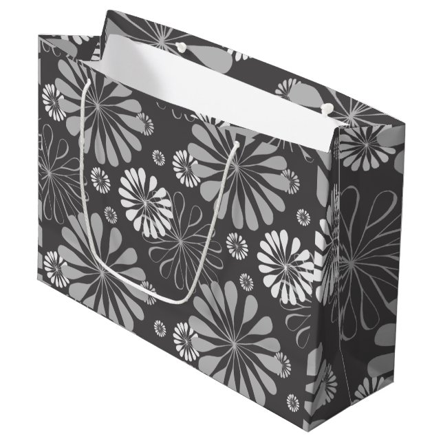 Bolsa De Regalo Grande Gris oscuro y claro (Angulo Anverso)