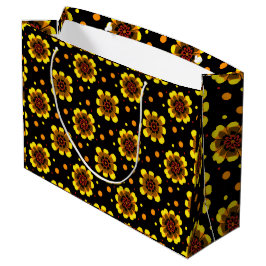 Bolsa De Regalo Grande Groovy 70s Daisy Flower Power Pattern