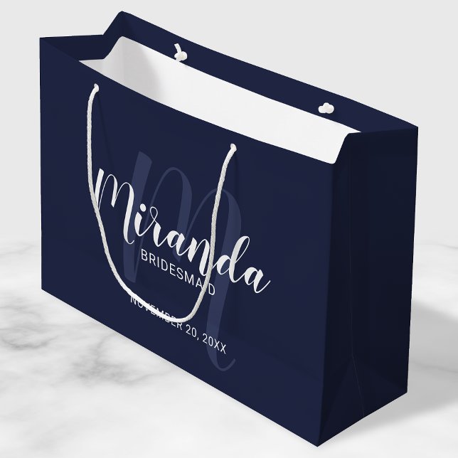 Bolsa De Regalo Grande Guión moderno Personalizado Bridesmaids Marina Azu (Subido por el creador)