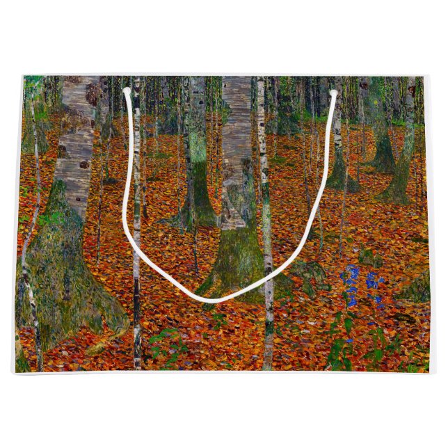 Bolsa De Regalo Grande Gustav Klimt - Birch Wood (Anverso)