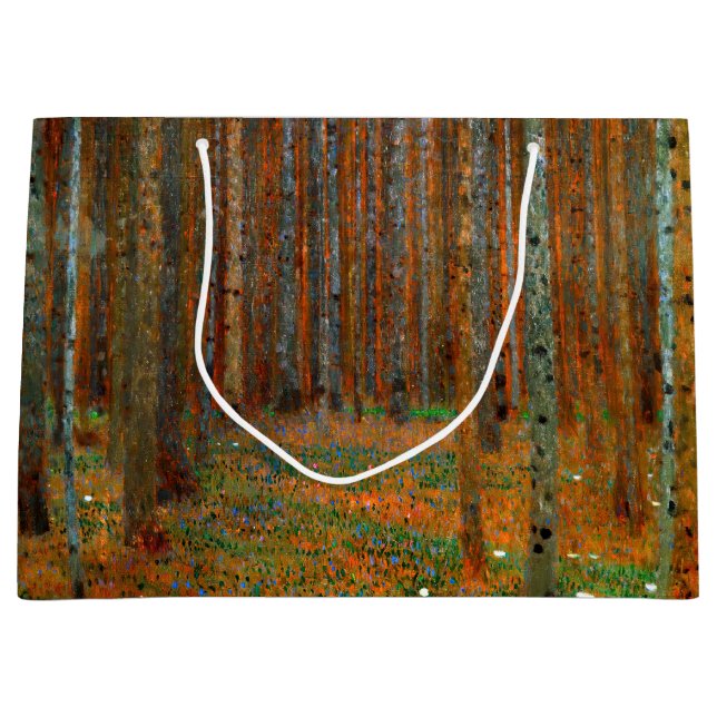 Bolsa De Regalo Grande Gustav Klimt - Bosque Pino de Tannenwald (Anverso)