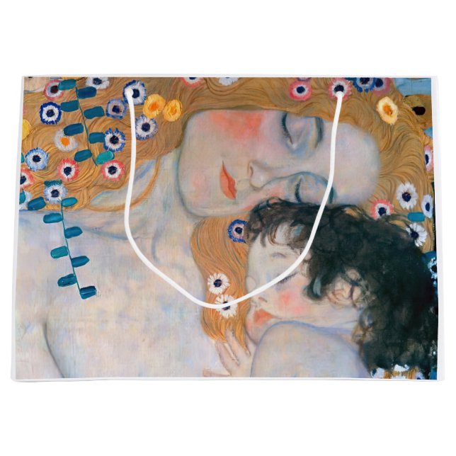 Bolsa De Regalo Grande Gustav Klimt - Madre e hijo (Anverso)