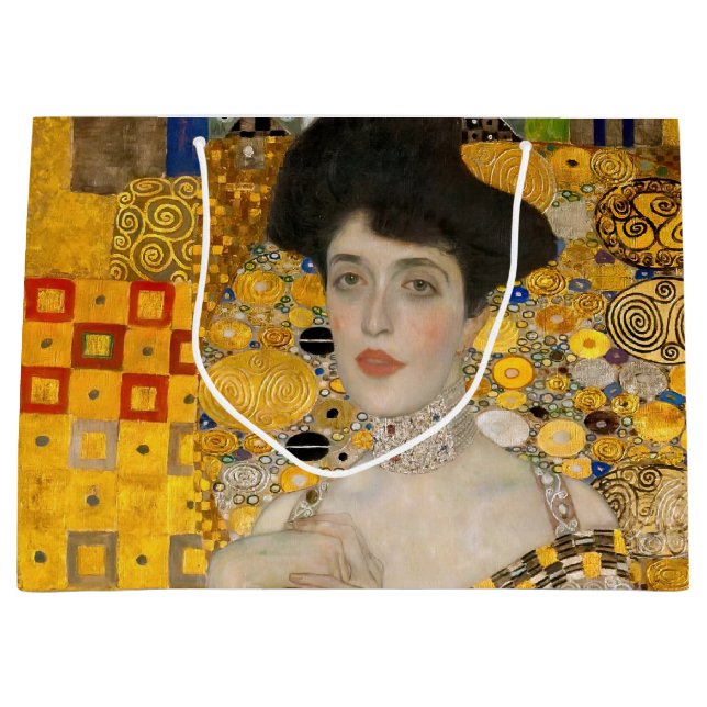 Bolsa De Regalo Grande Gustav Klimt - Retrato de Adele Bloch-Bauer I (Anverso)