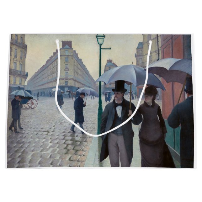 Bolsa De Regalo Grande Gustave Caillebotte - Paris Street; Rainy Day (Anverso)
