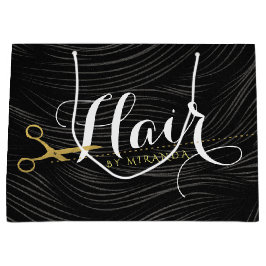 Bolsa De Regalo Grande Hair Salon Hairstylist modernas tijeras de oro neg