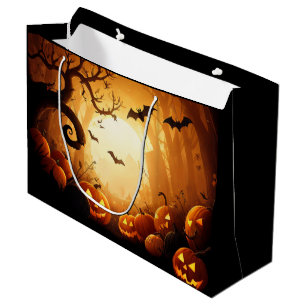 Bolsa De Regalo Grande Halloween/Bat/Calabaza/Caída