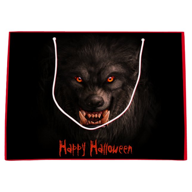 Bolsa De Regalo Grande Halloween de Werewolf (Lycanthropy) (Anverso)