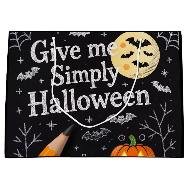 Bolsa De Regalo Grande Halloween Gift Bag (Anverso)