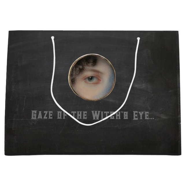 Bolsa De Regalo Grande Halloween Macabre Creepy Witch Eye (Anverso)