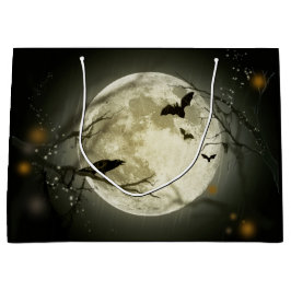 Bolsa De Regalo Grande Halloween Moon Spooky Crows
